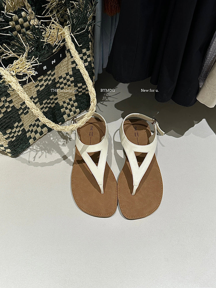 Korean style simple flip flops