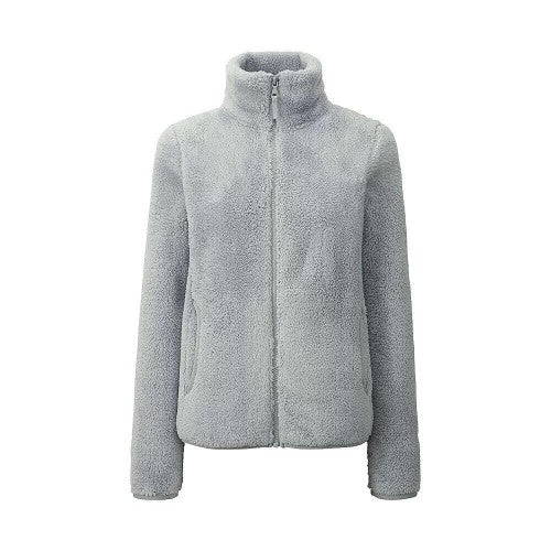 Long sleeve plush coat