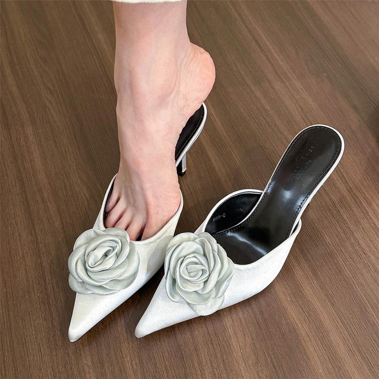 Monet rose pointed toe high heels