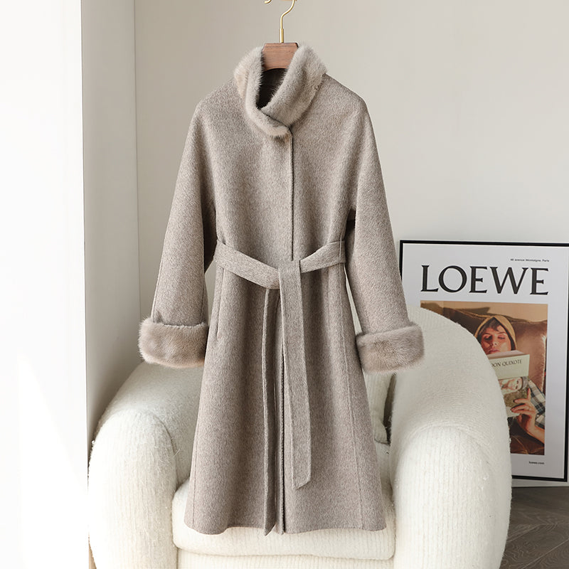 Double-faced cashmere coat