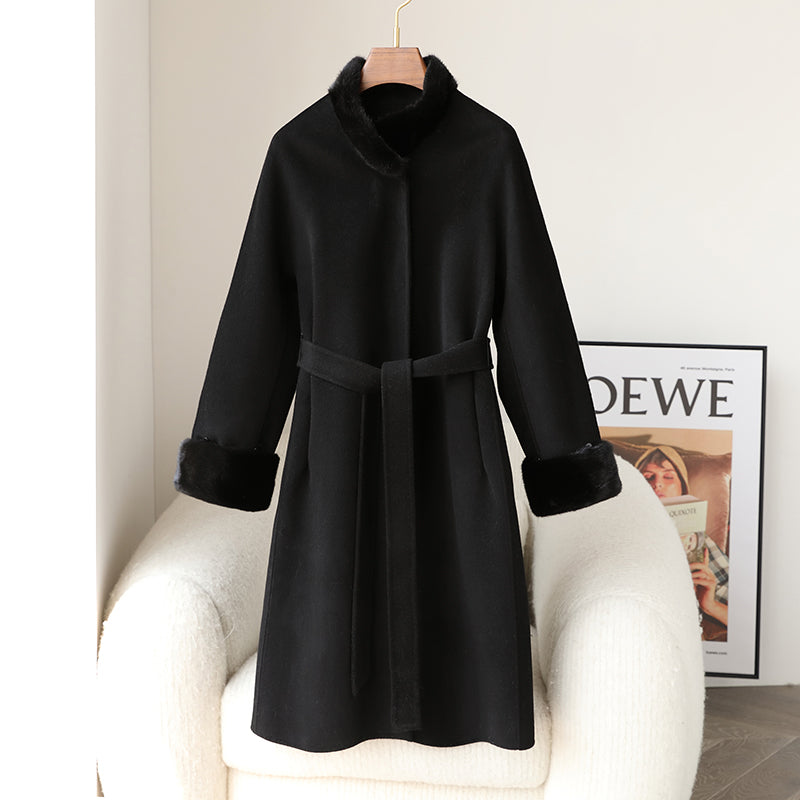 Double-faced cashmere coat
