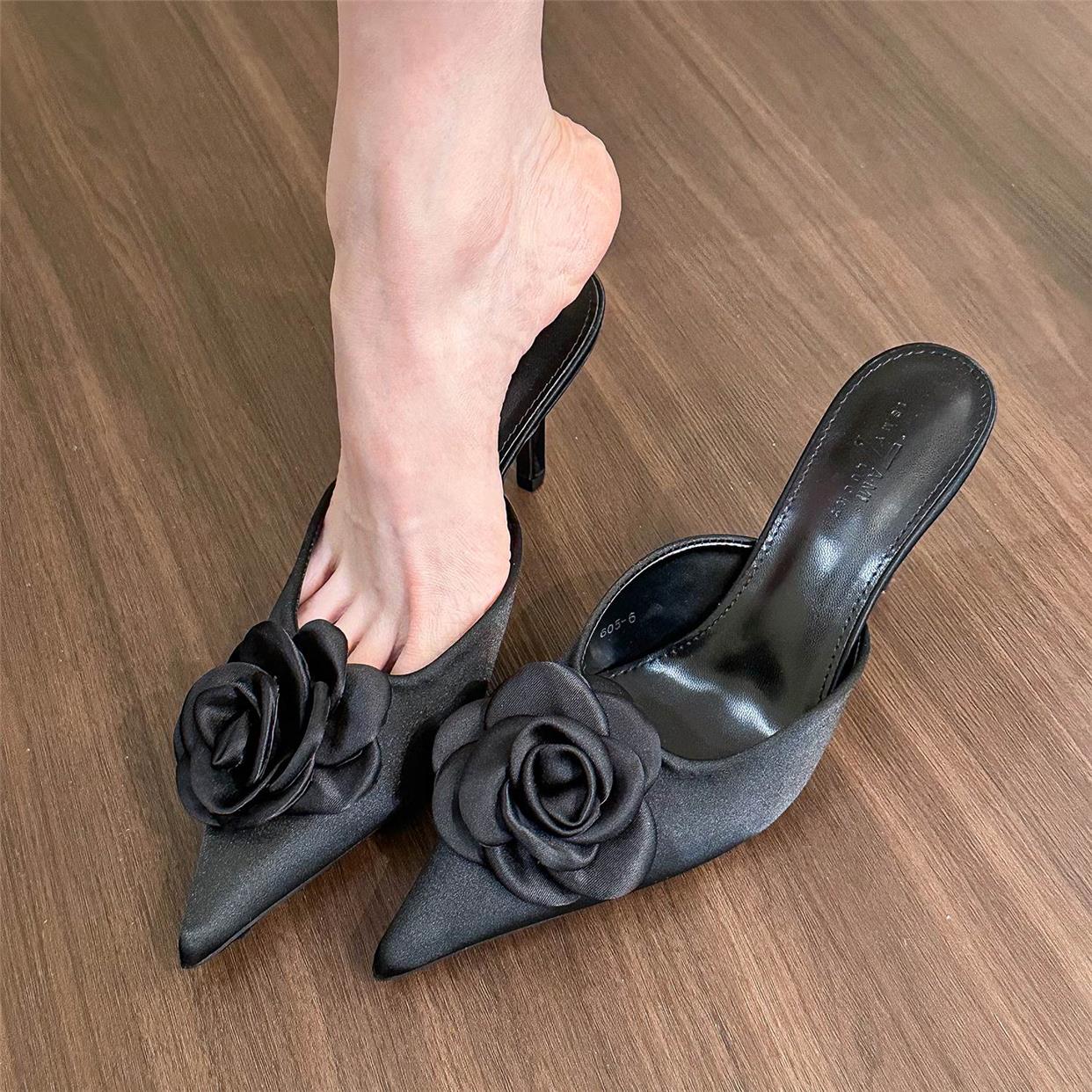 Monet rose pointed toe high heels