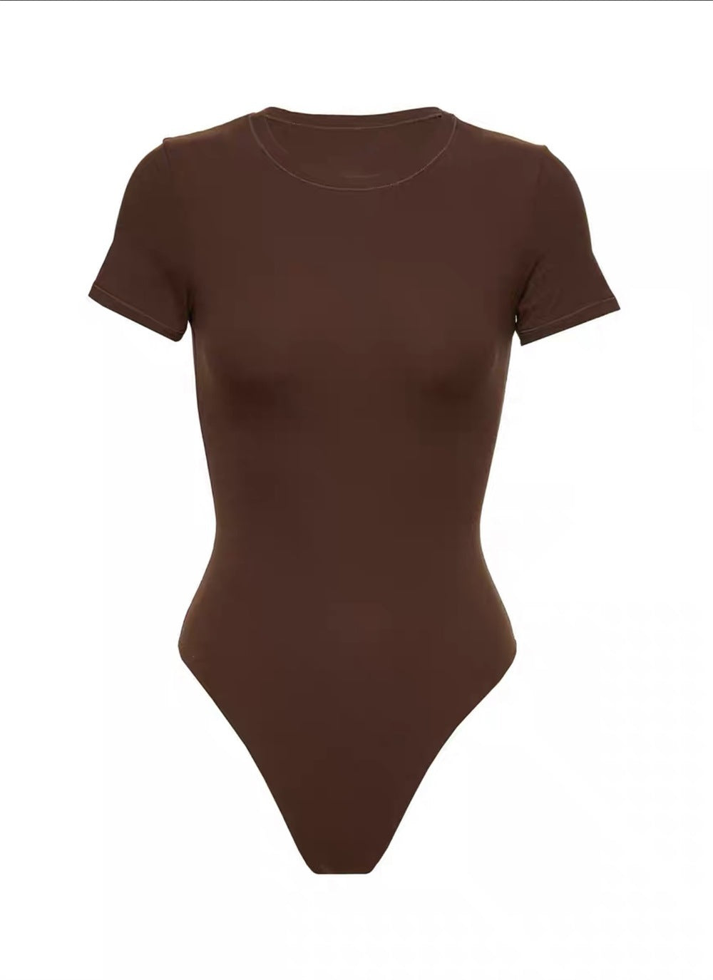 One-piece t-shirt bottoming shirt short-sleeved pure cotton slimming top