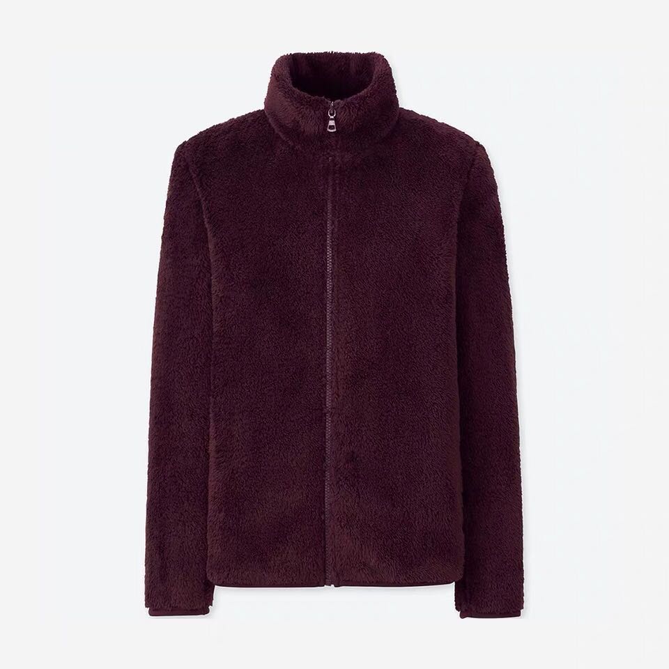 Long sleeve plush coat