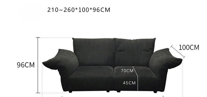 Italian minimalist petal sofa light modern simple light luxury living room sofa living room fabric sofa