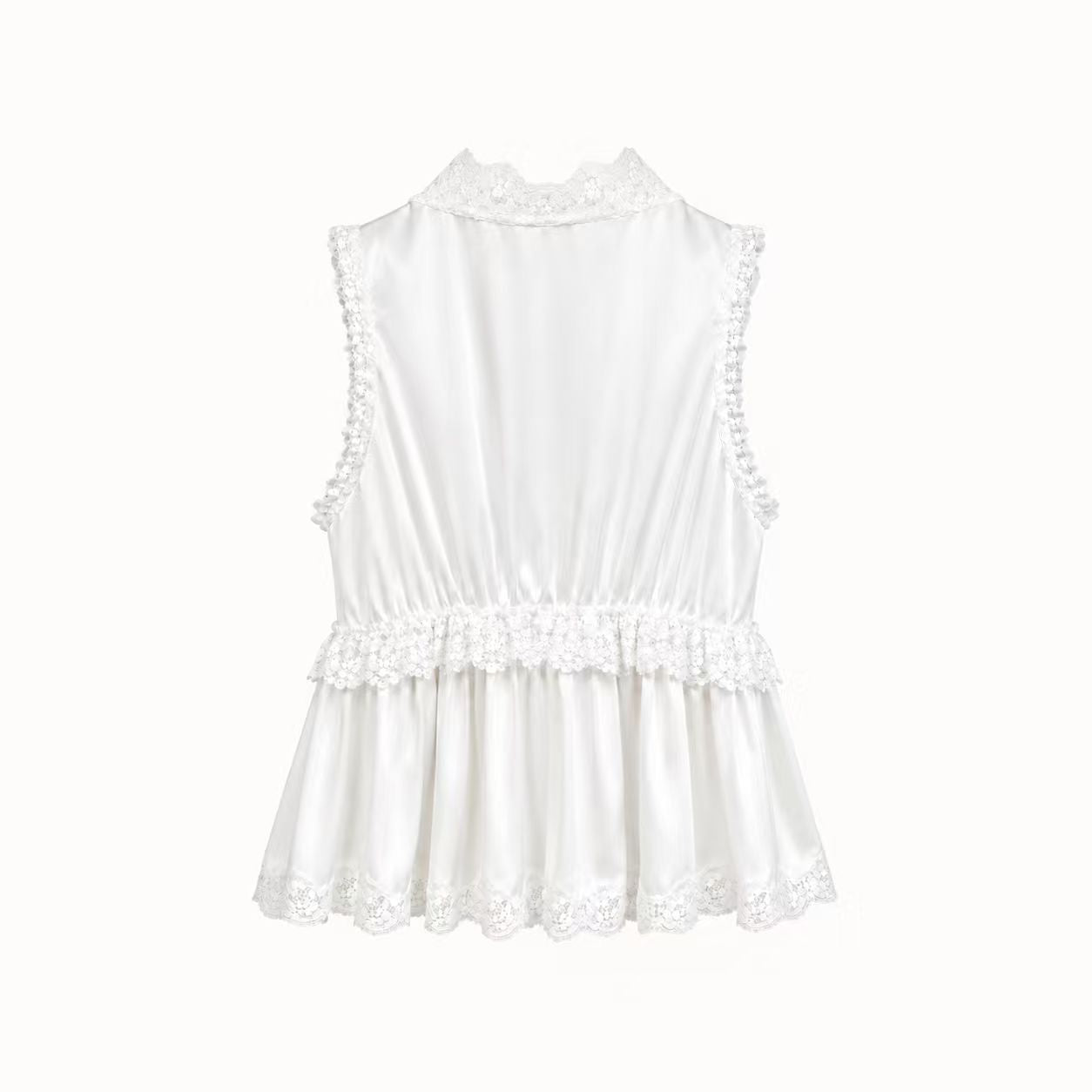 LACE TRIM BABYDOLL TOP