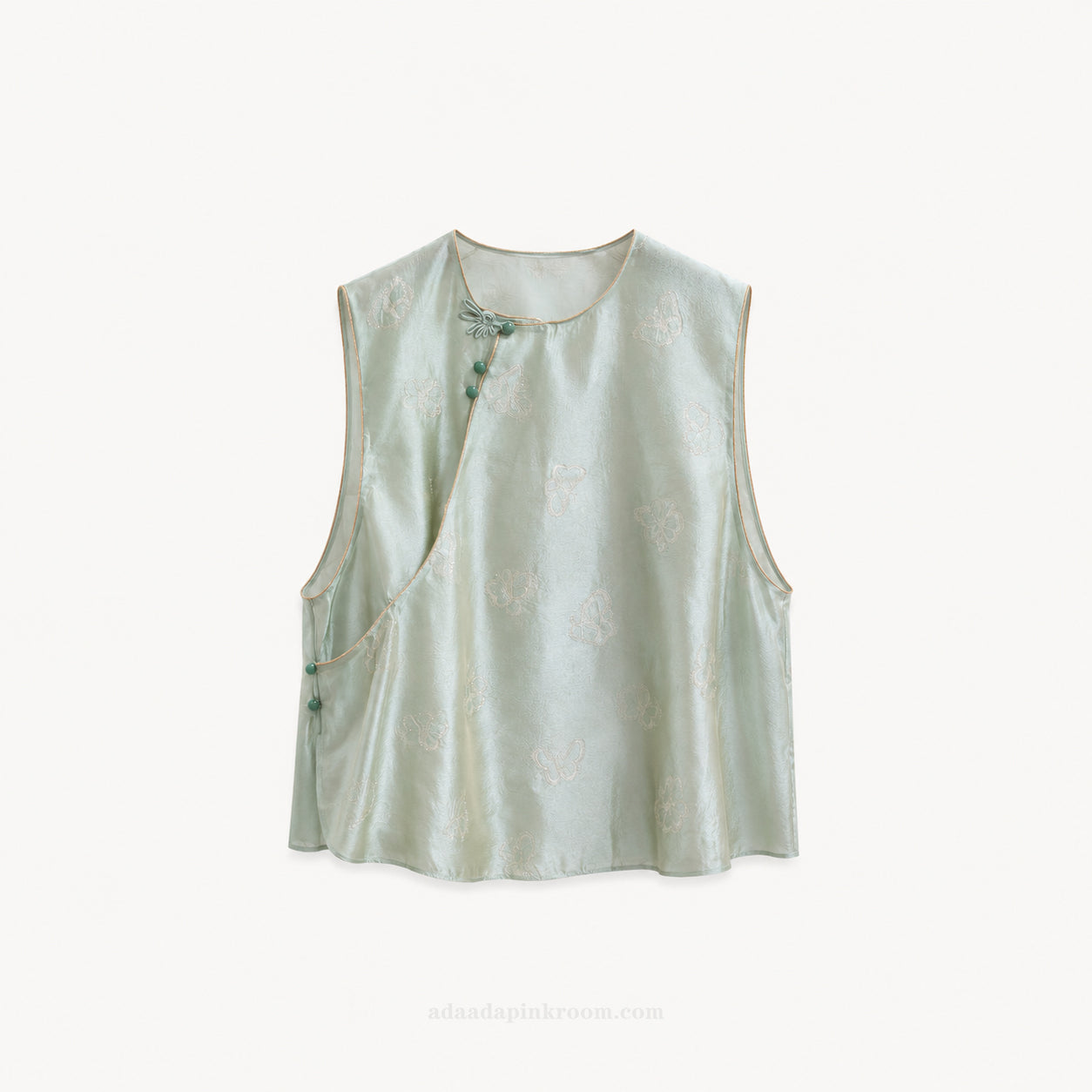 Mulberry Silk Jacquard Vest