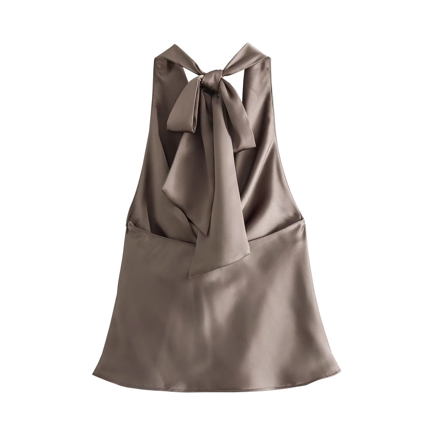 Satin halterneck top