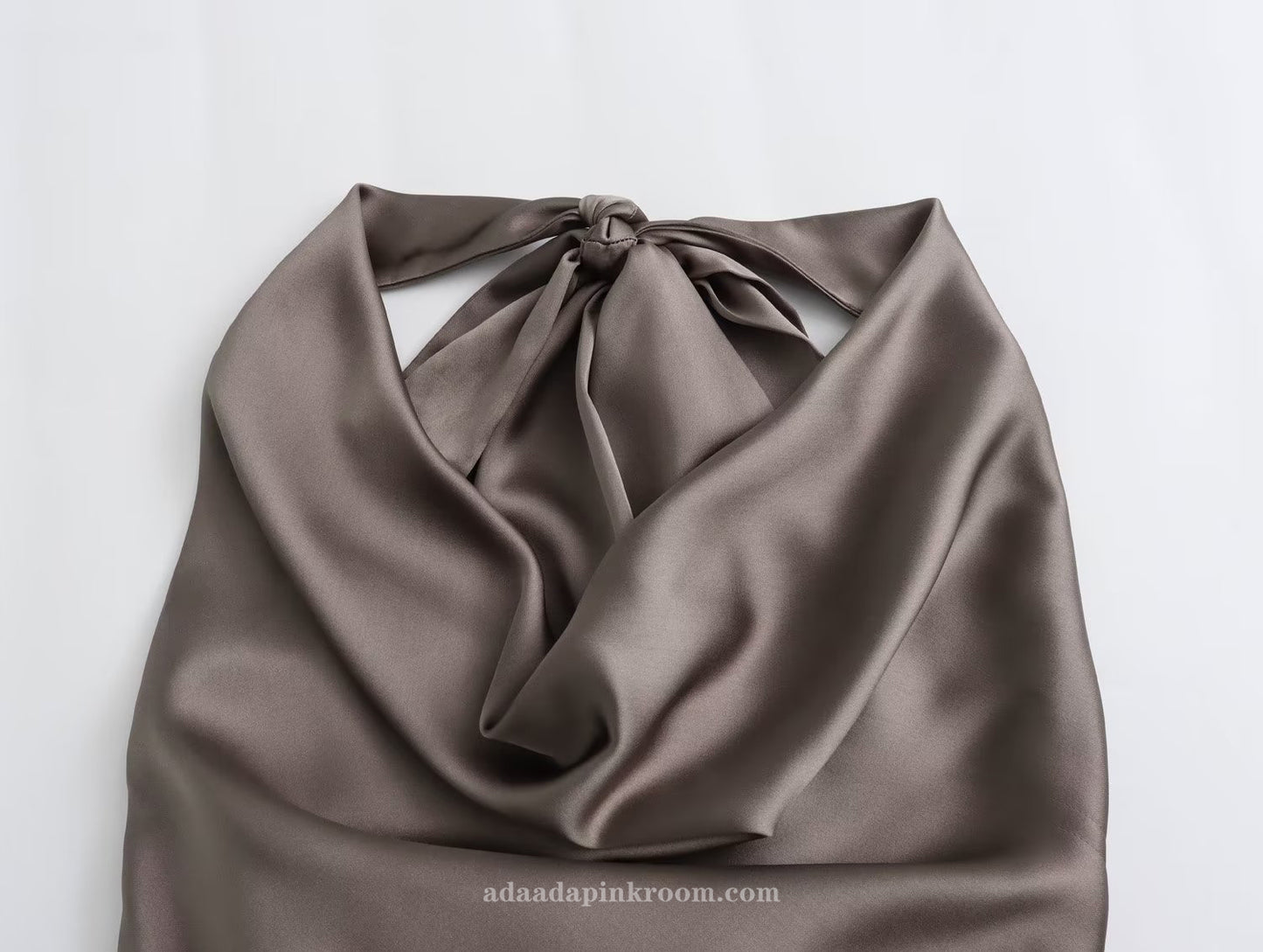 Satin halterneck top