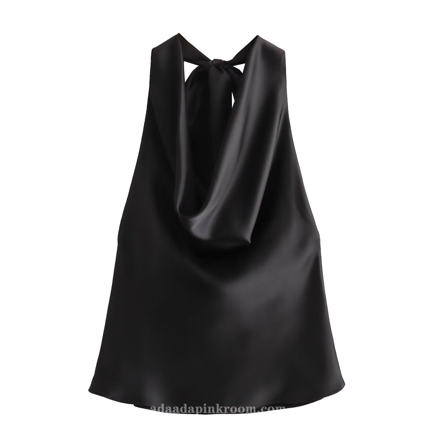 Satin halterneck top