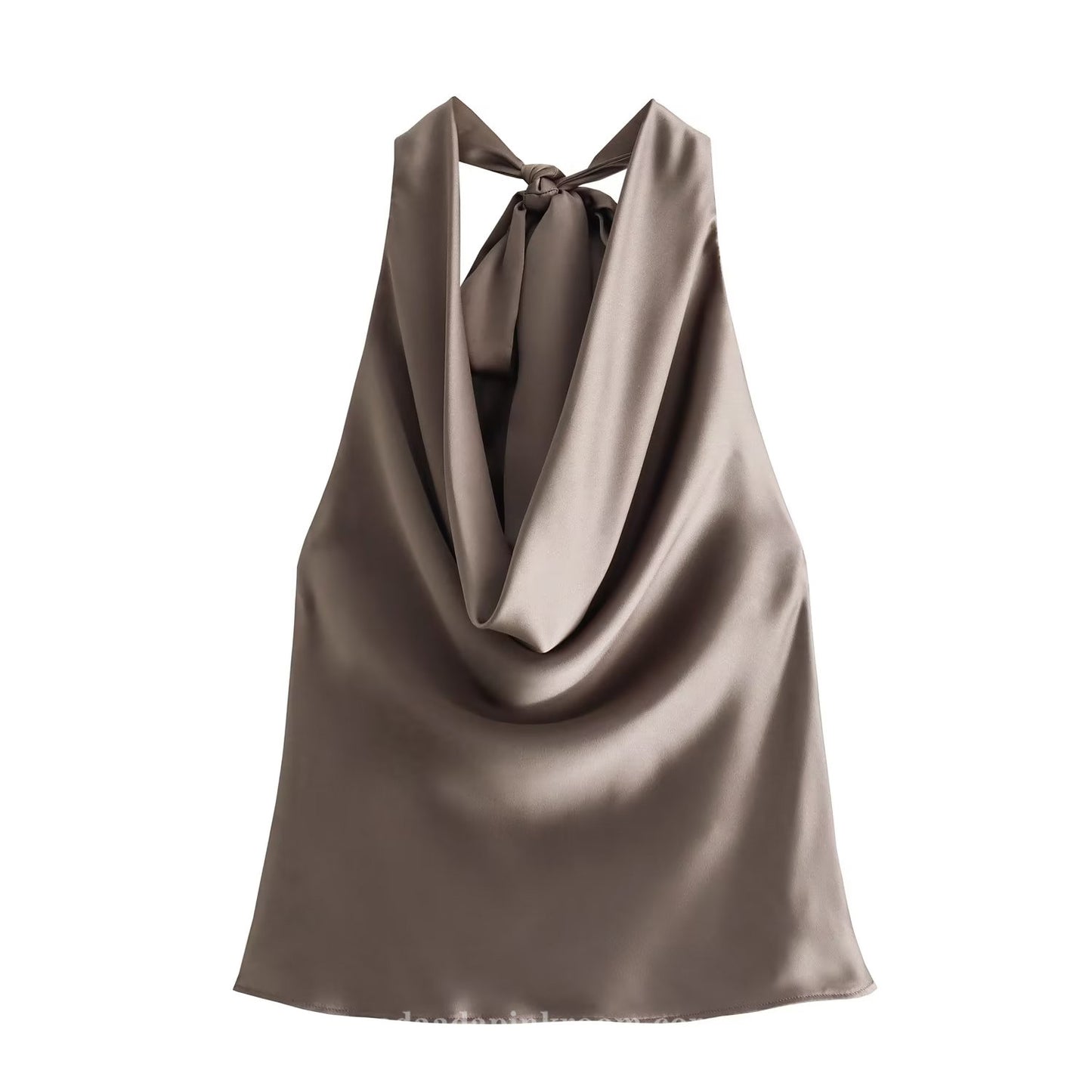 Satin halterneck top