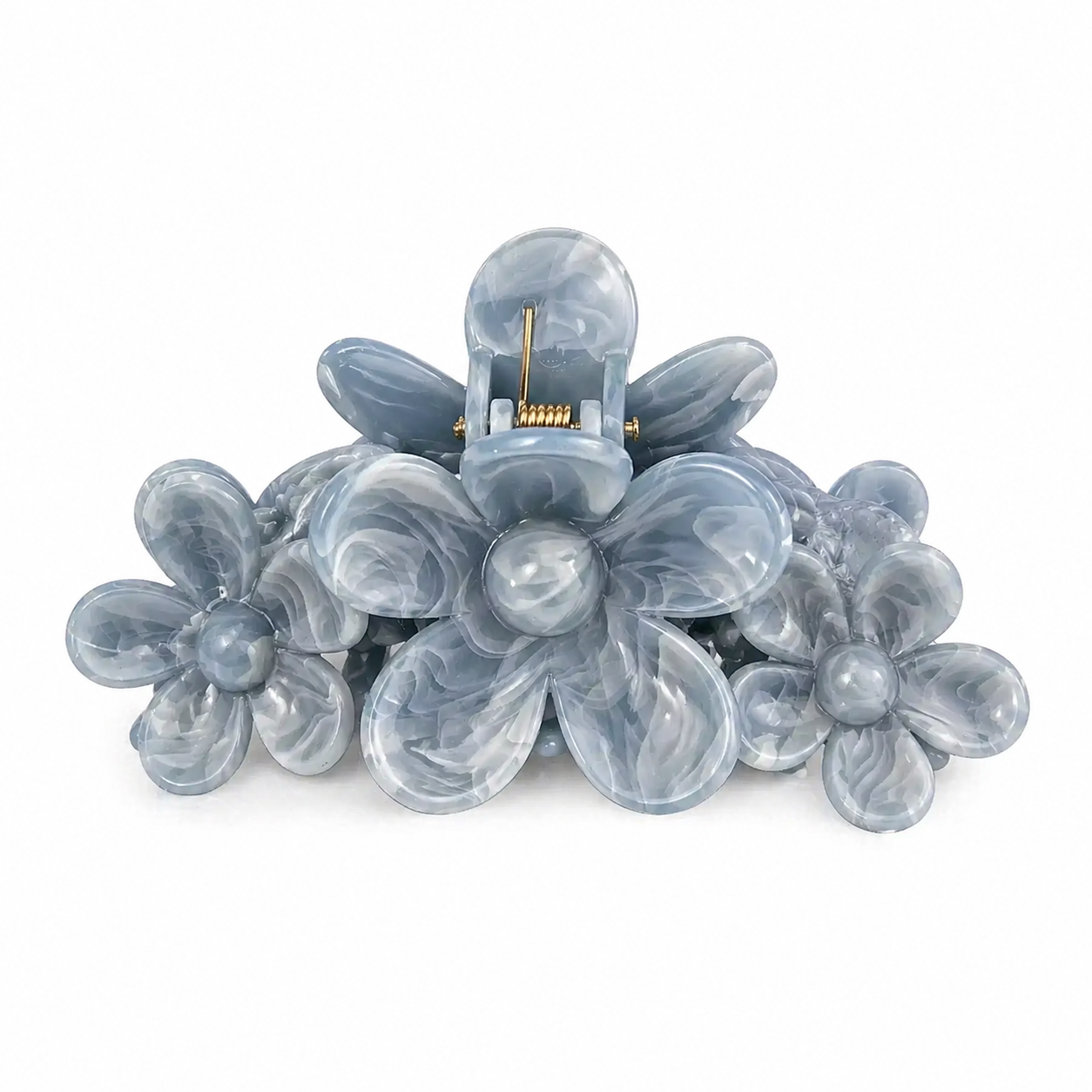 Flower Clip in Earl Grey Cream