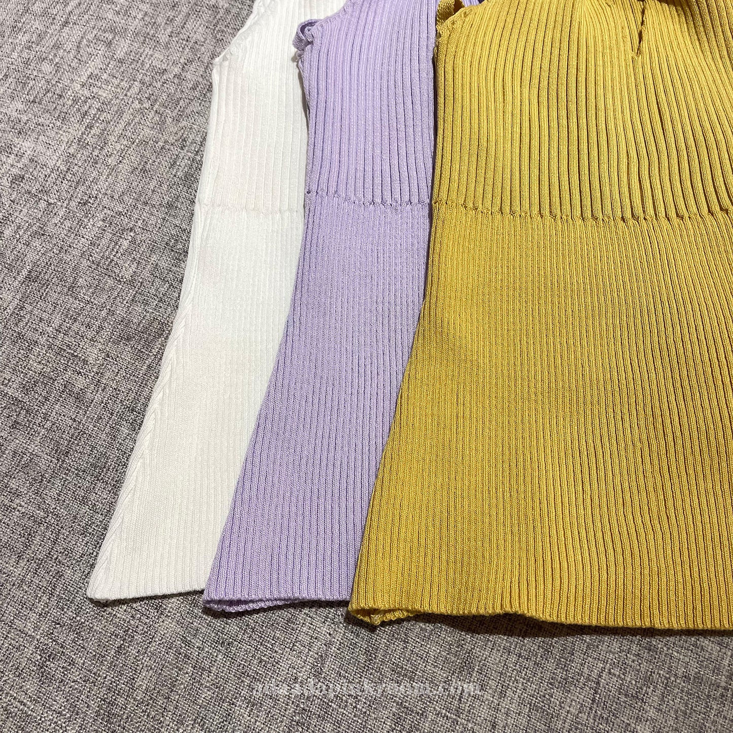 Knitted tricolor suspenders