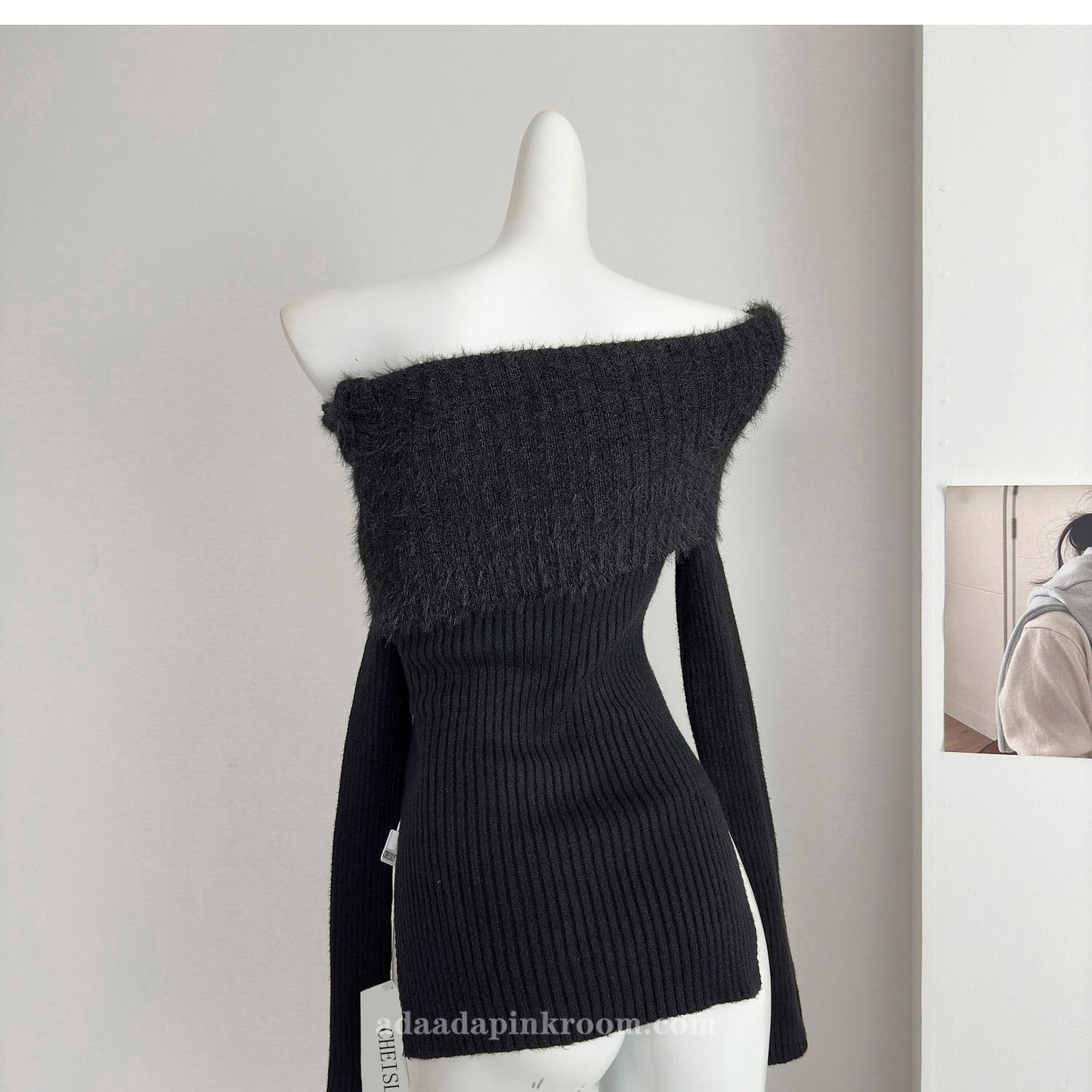 women's short off shoulder sweater