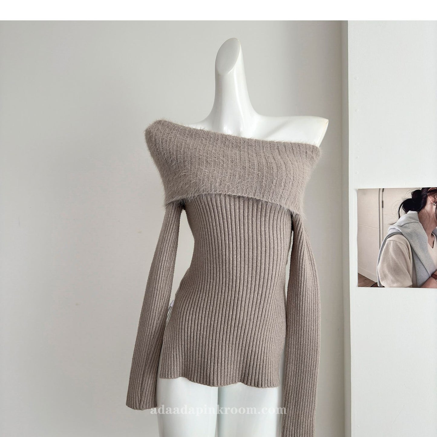 women's short off shoulder sweater