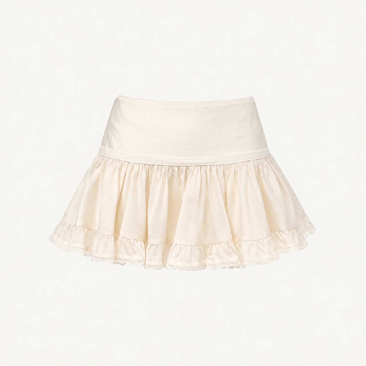 RUFFLED MINI SKIRT