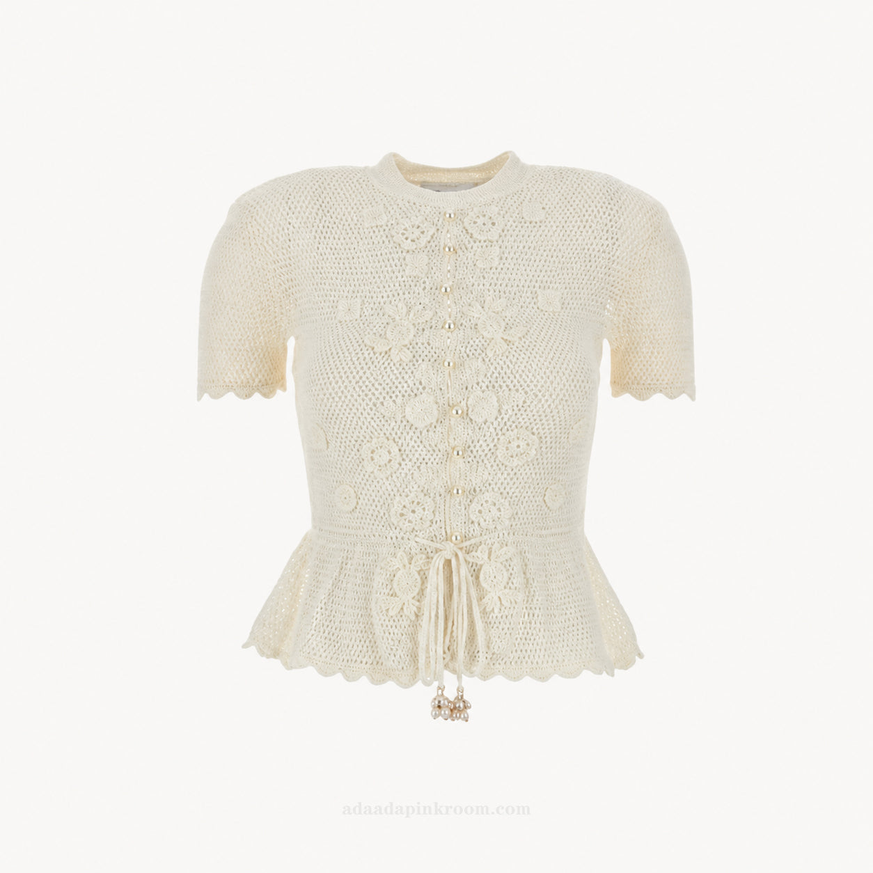 Floral Crochet Knit Top