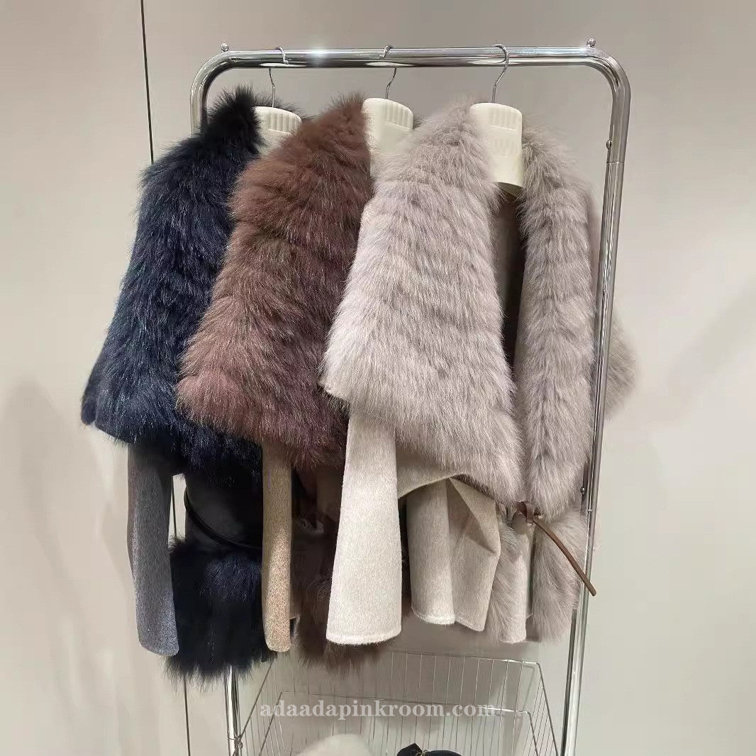 Fox fur coat