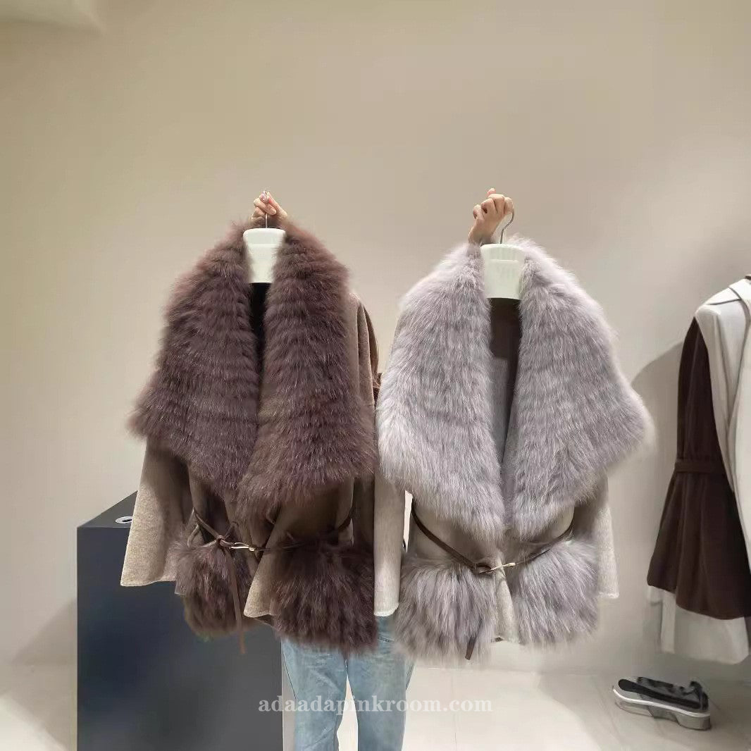 Fox fur coat