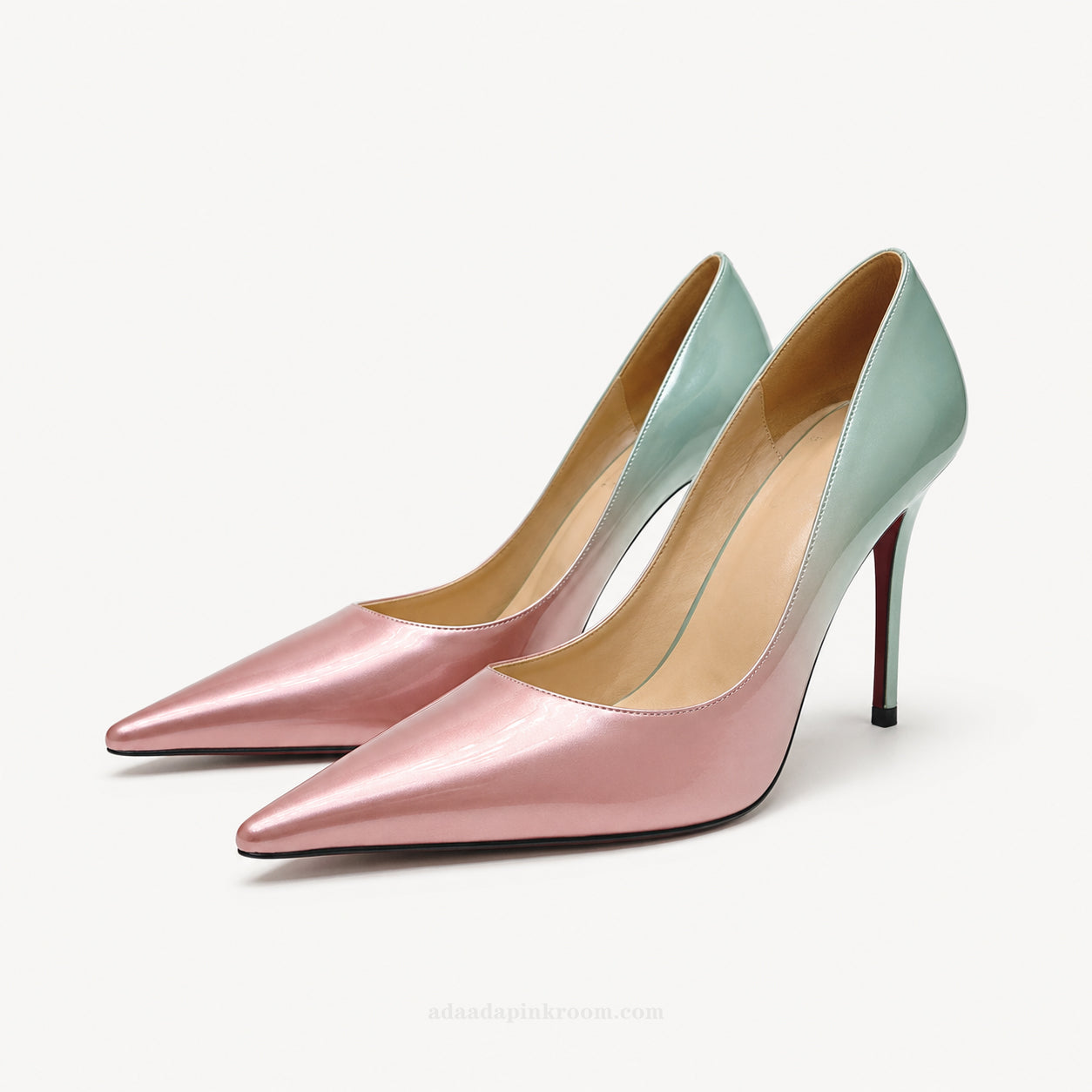 Calfskin Pointed-Toe Pumps