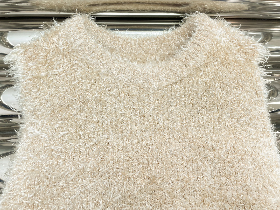 Little Moon Plush Knitted Vest