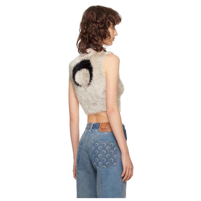Little Moon Plush Knitted Vest