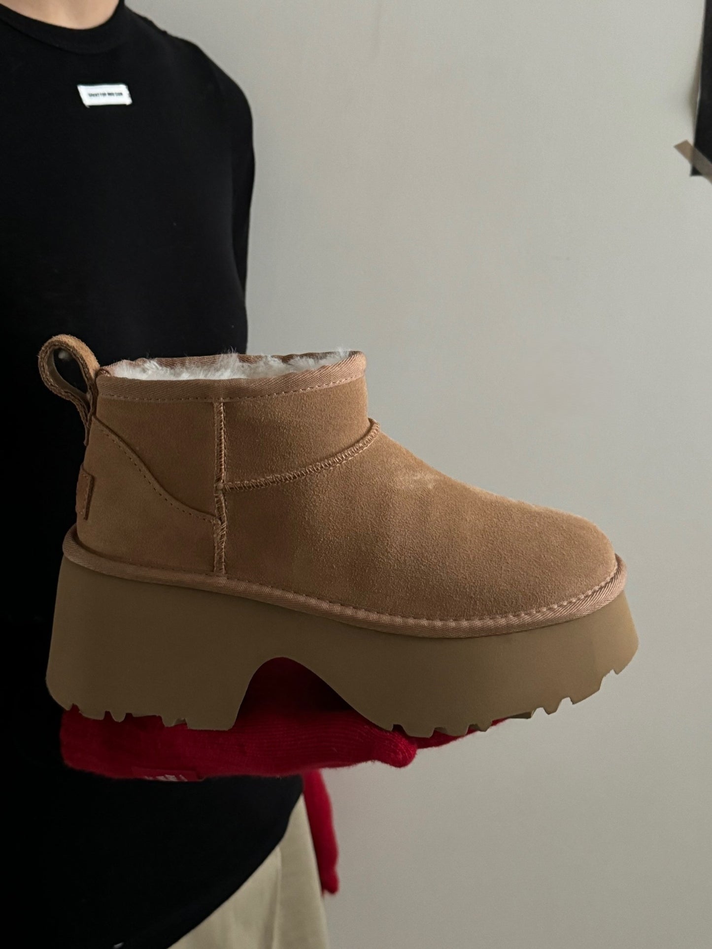 Mermaid wedge snow boots