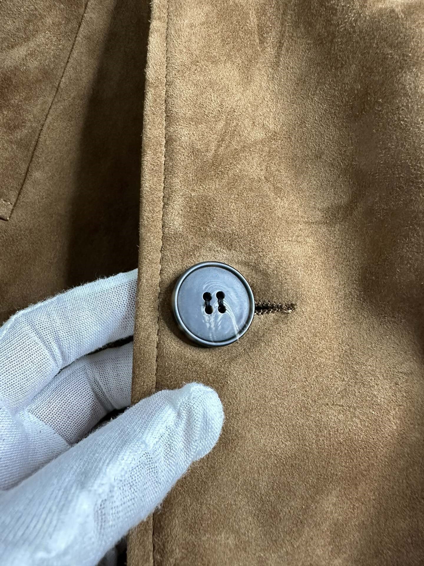 Goat suede coat
