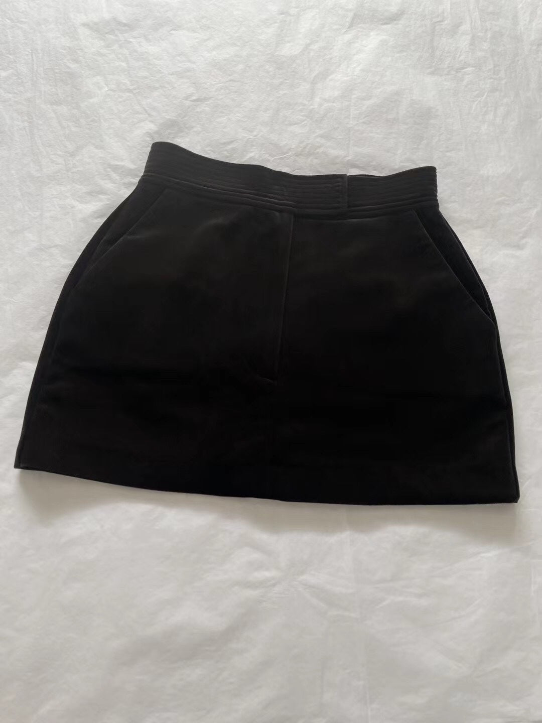 Woolen mini skirt