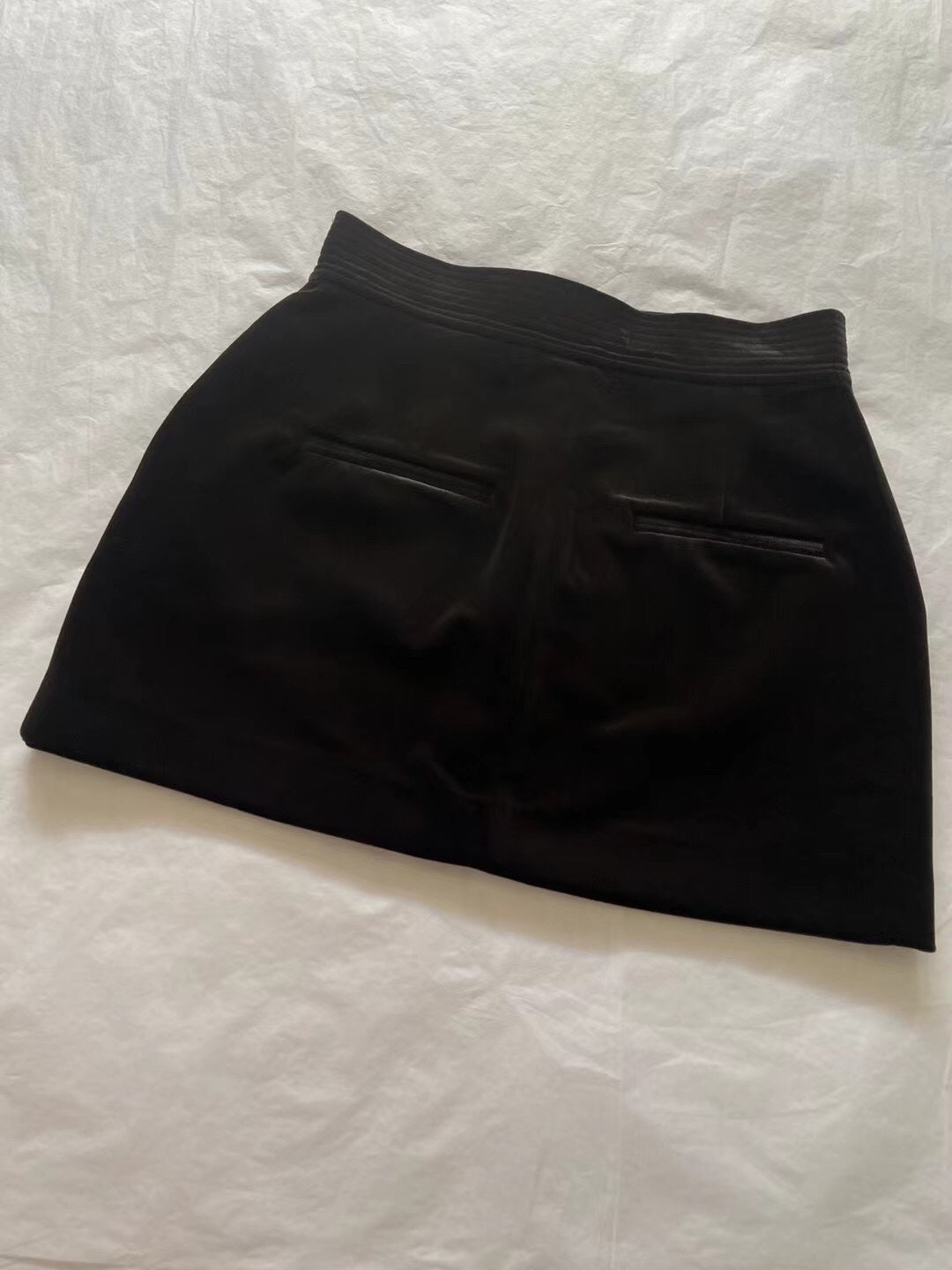 Woolen mini skirt