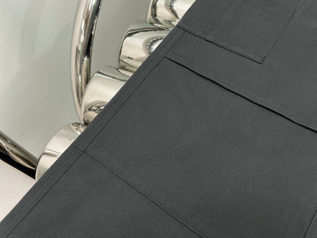 Grey Drawstring Overalls
