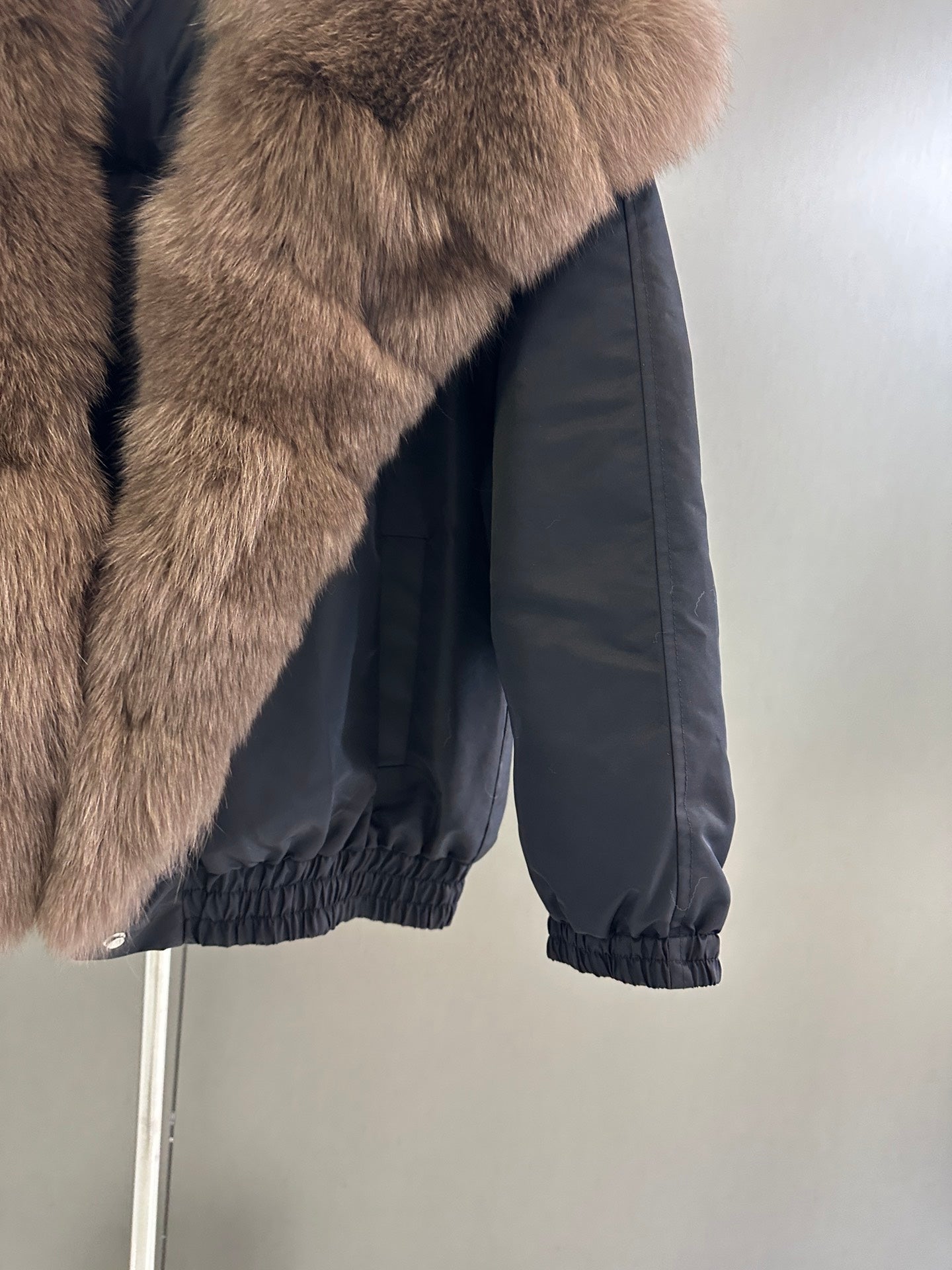 Fox fur collar jacket
