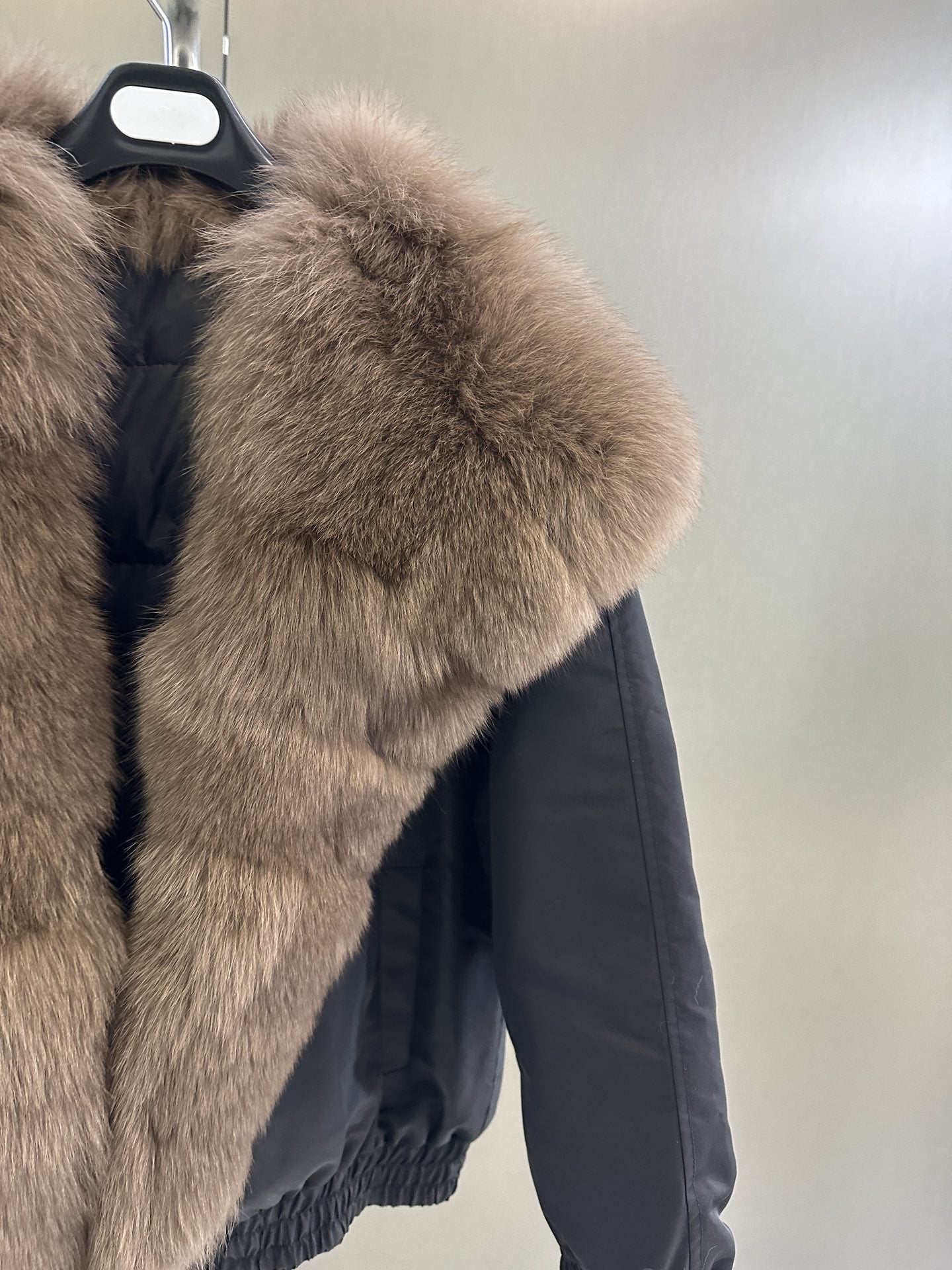 Fox fur collar jacket