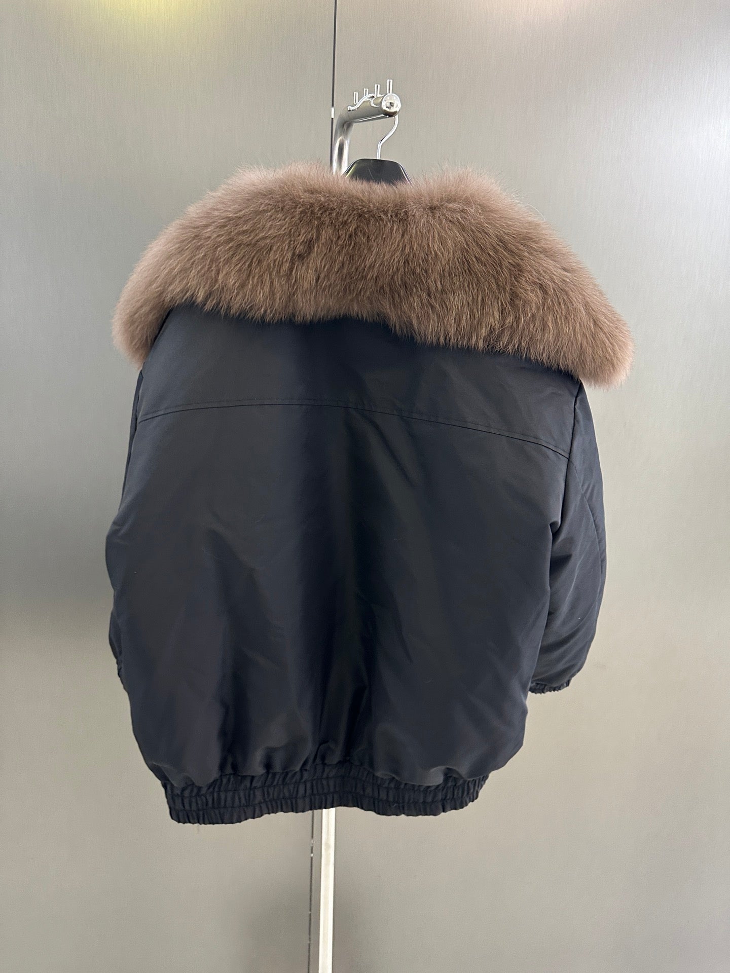 Fox fur collar jacket
