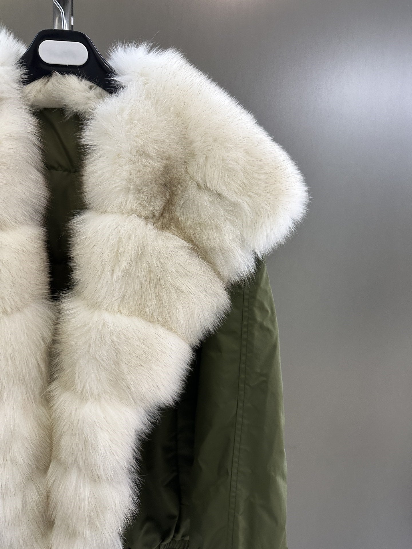 Fox fur collar jacket