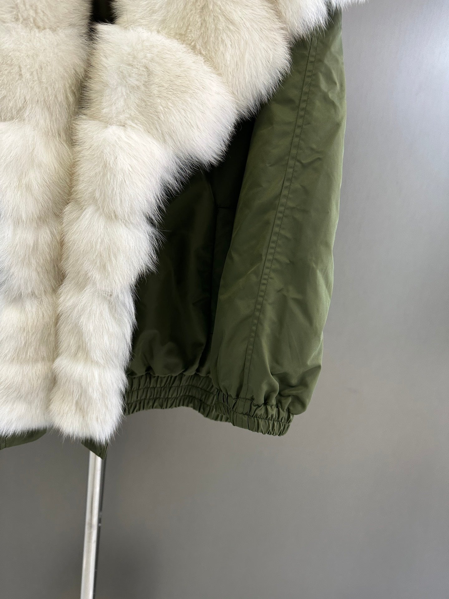 Fox fur collar jacket