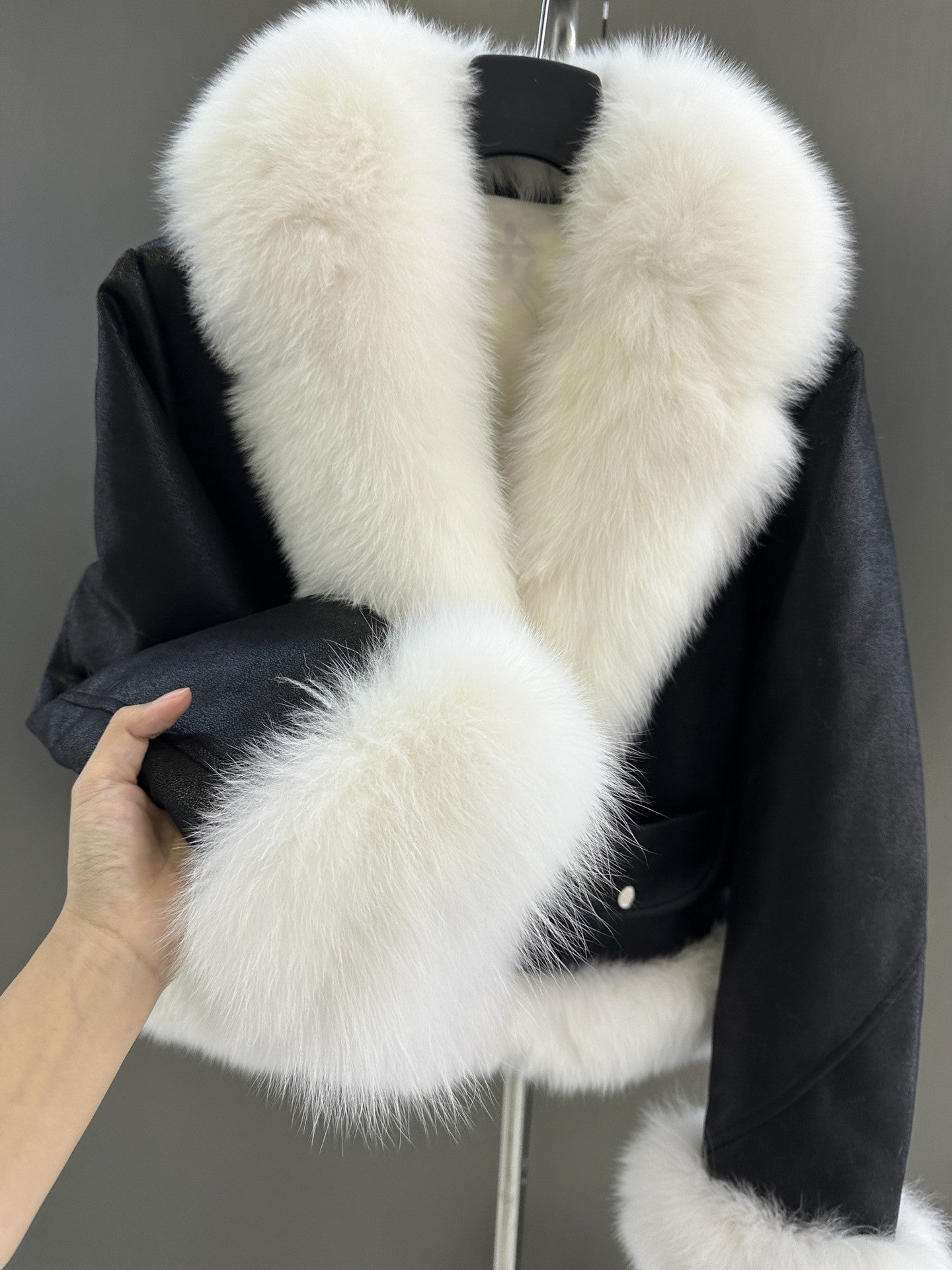 Fur collar jacket