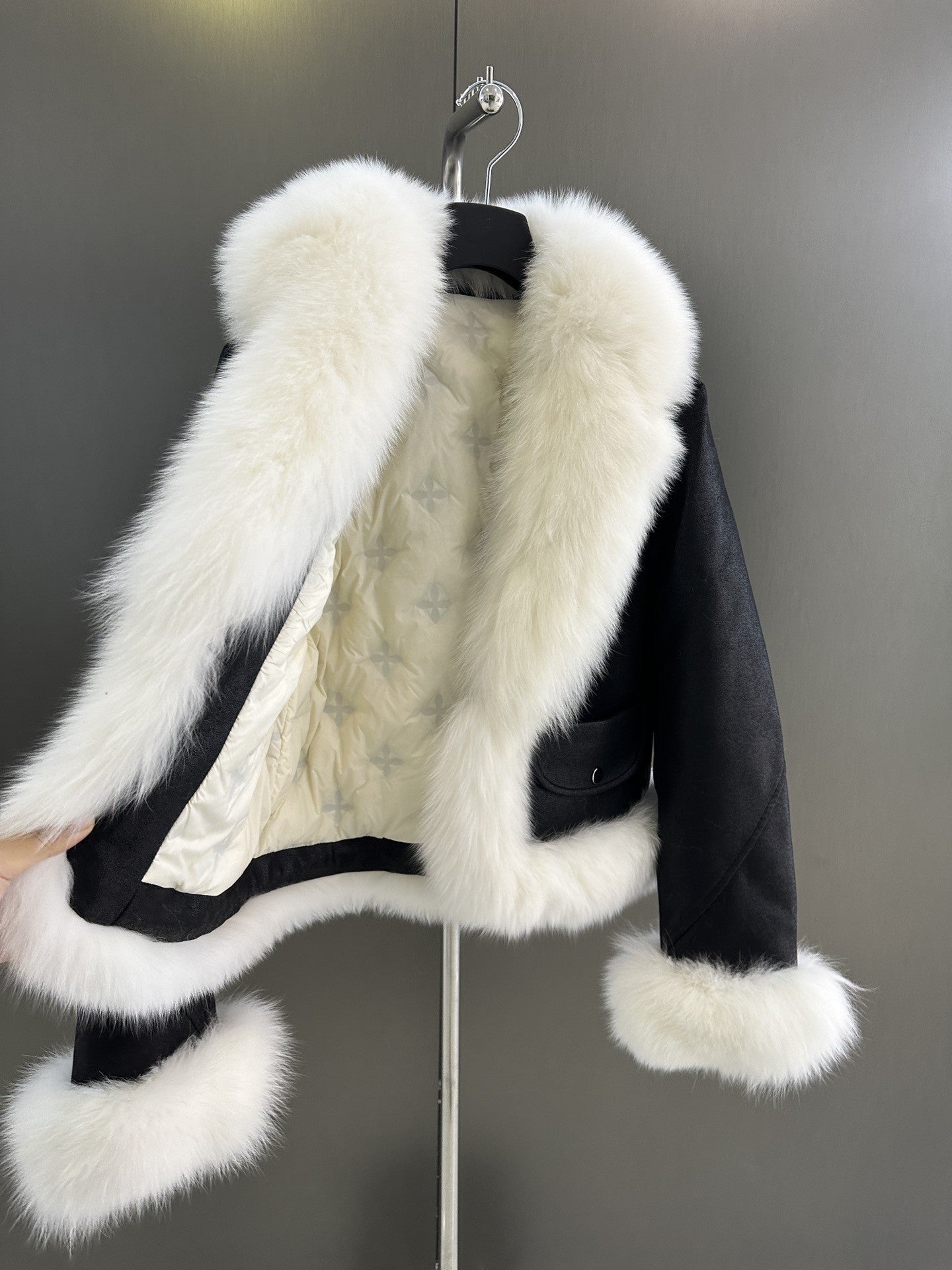 Fur collar jacket