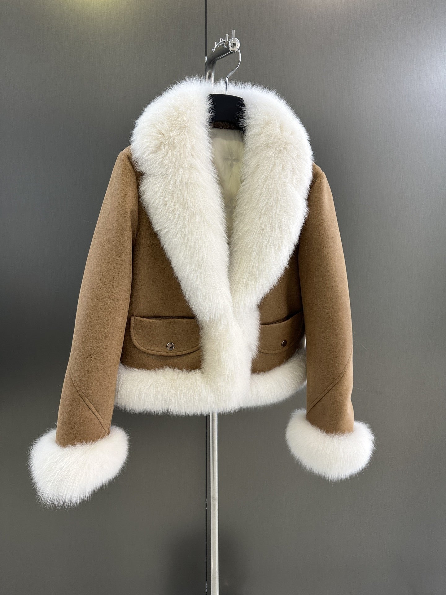 Fur collar jacket