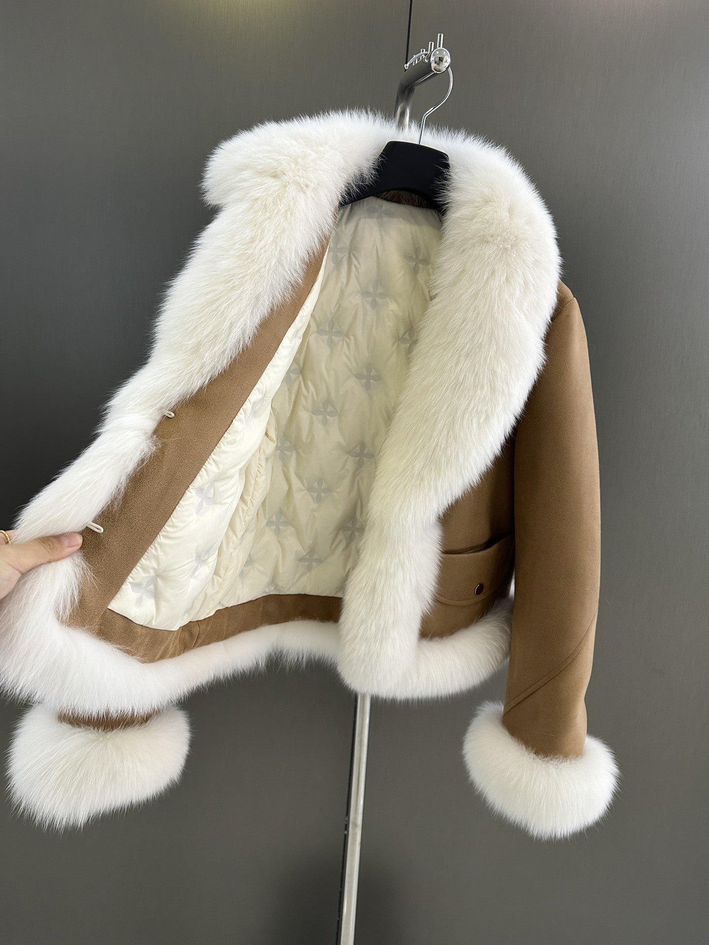 Fur collar jacket