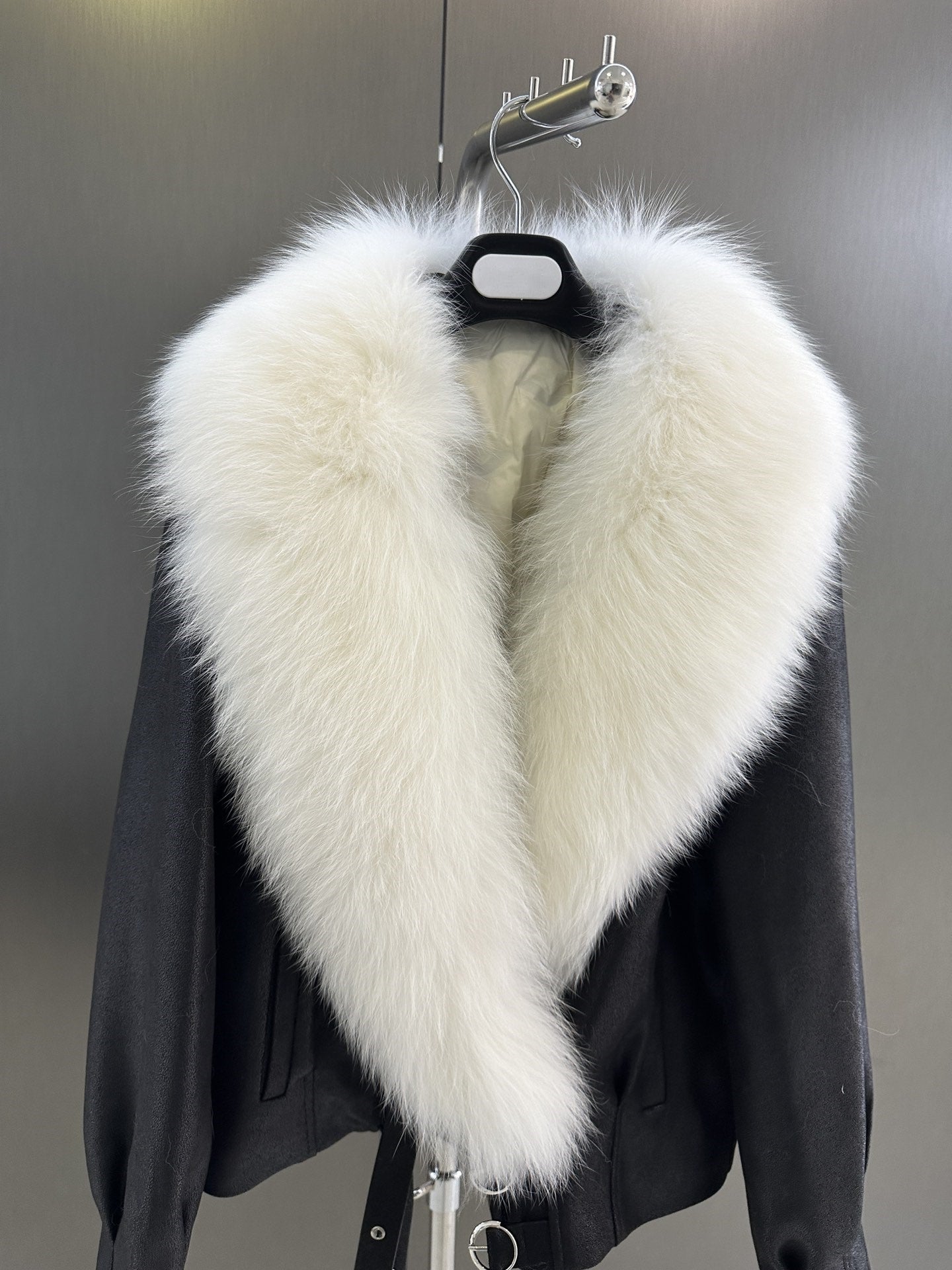 Fur collar thick jacket