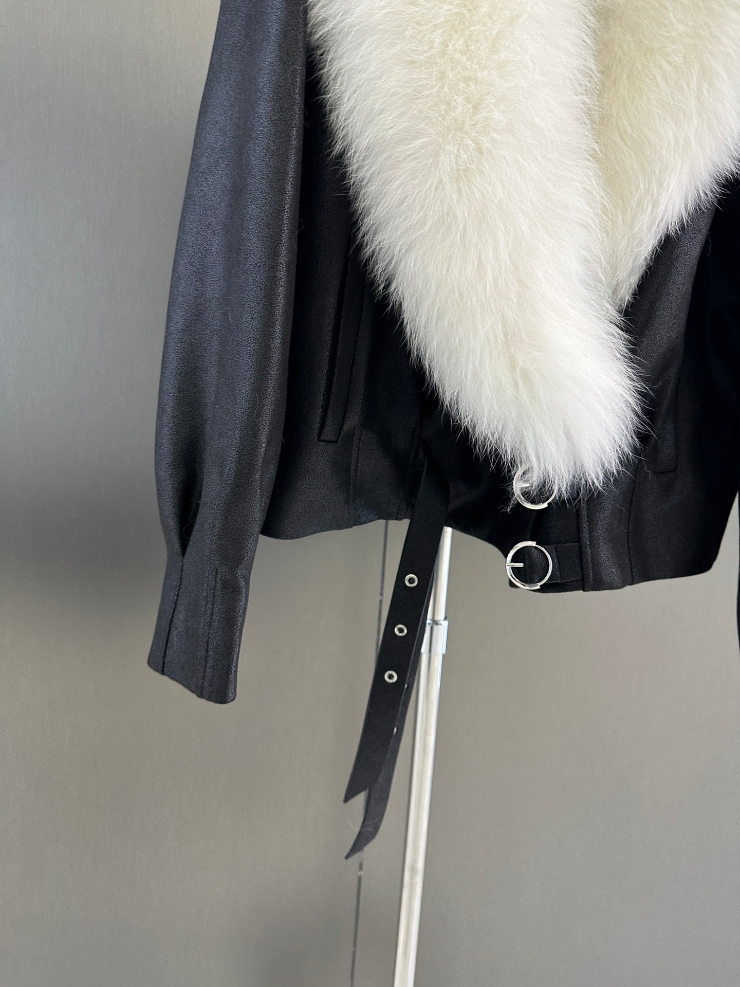 Fur collar thick jacket