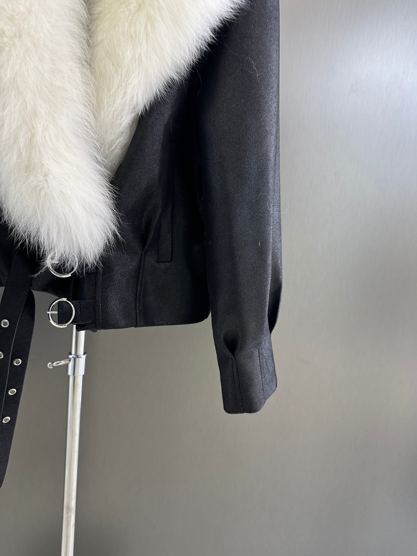 Fur collar thick jacket