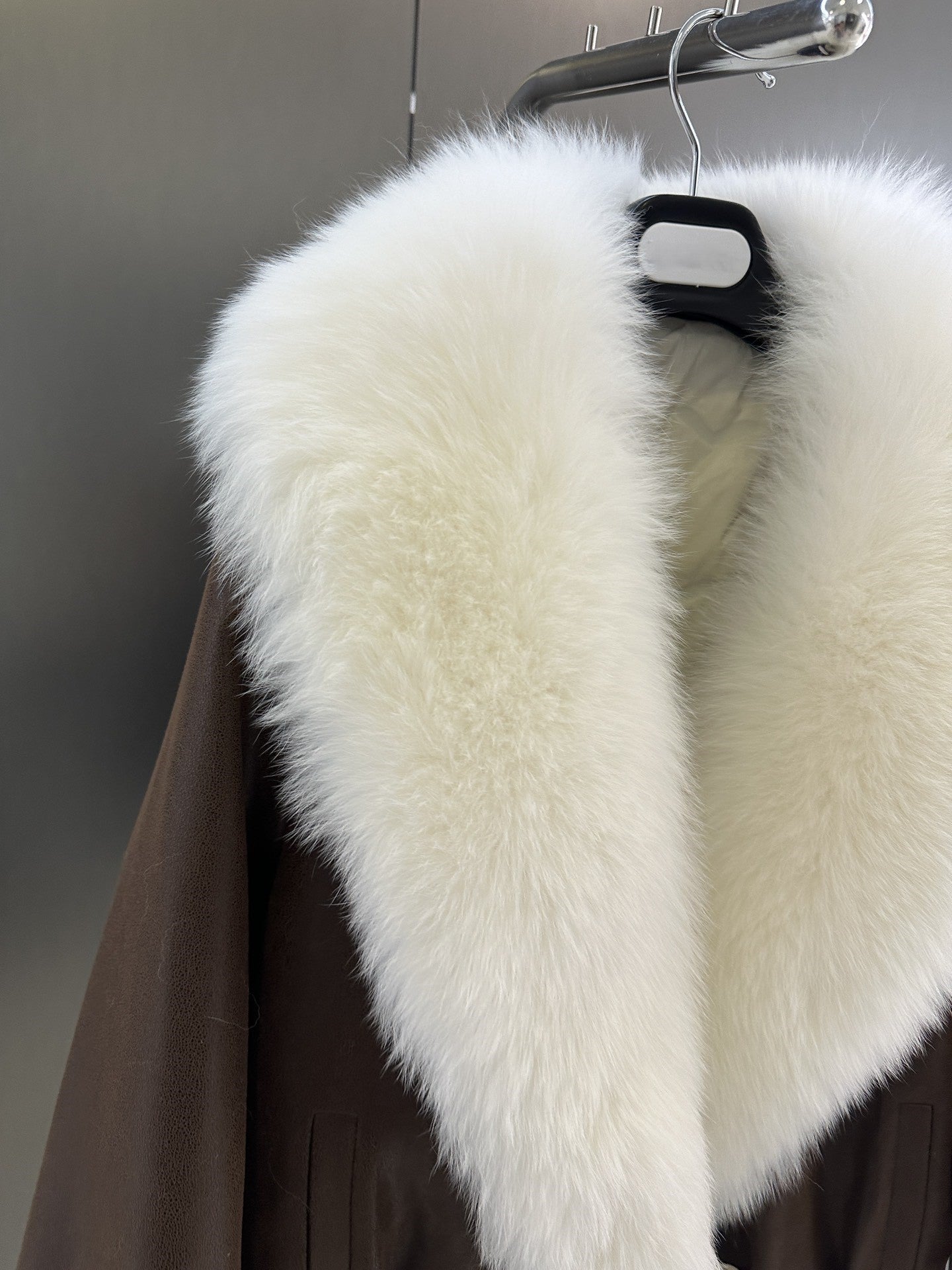 Fur collar thick jacket