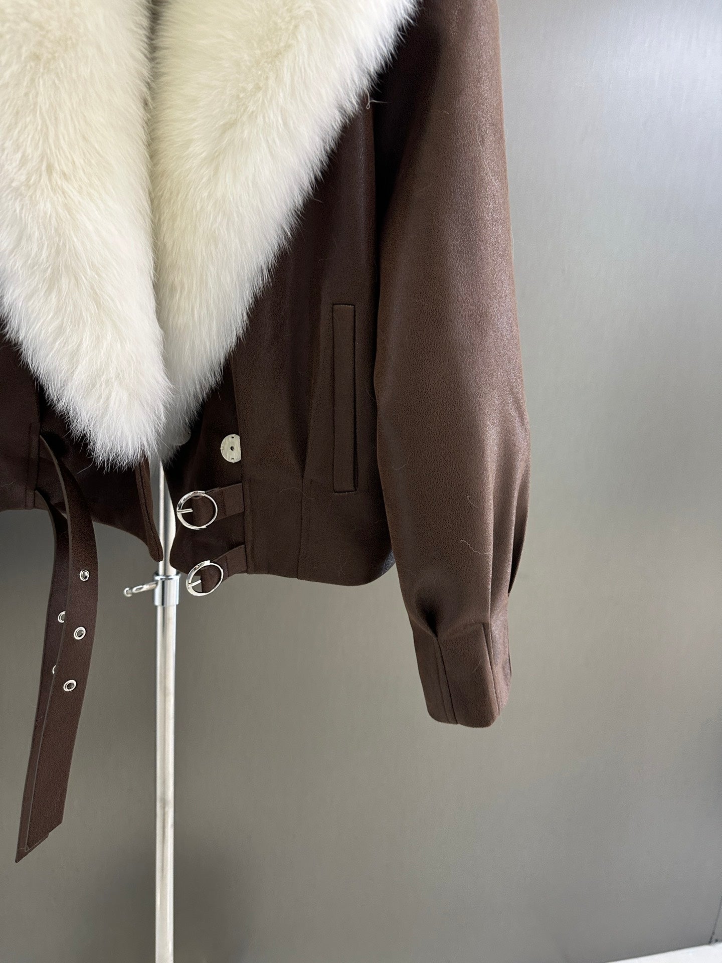 Fur collar thick jacket