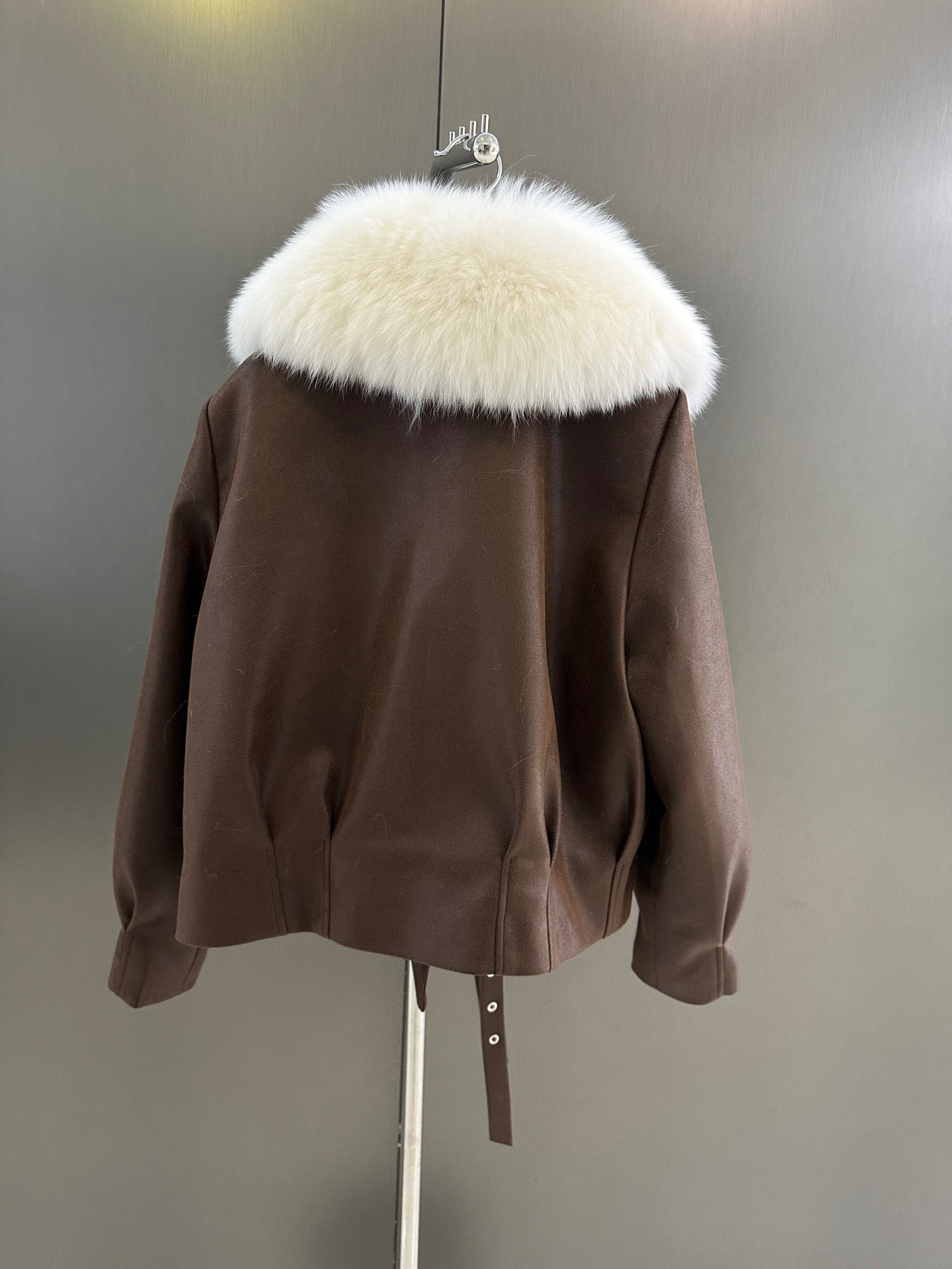 Fur collar thick jacket