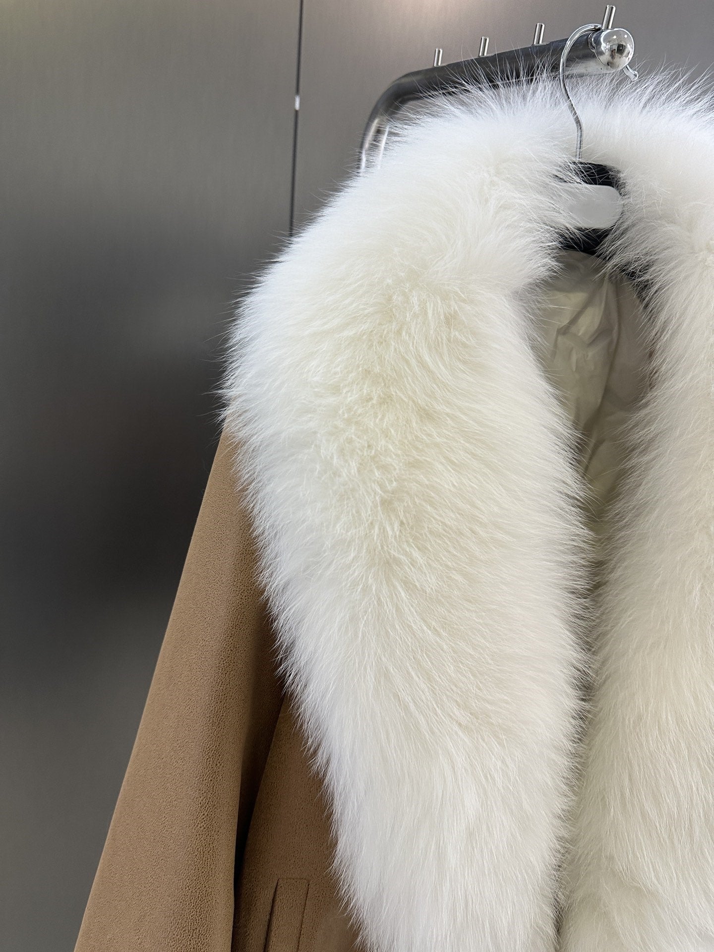Fur collar thick jacket