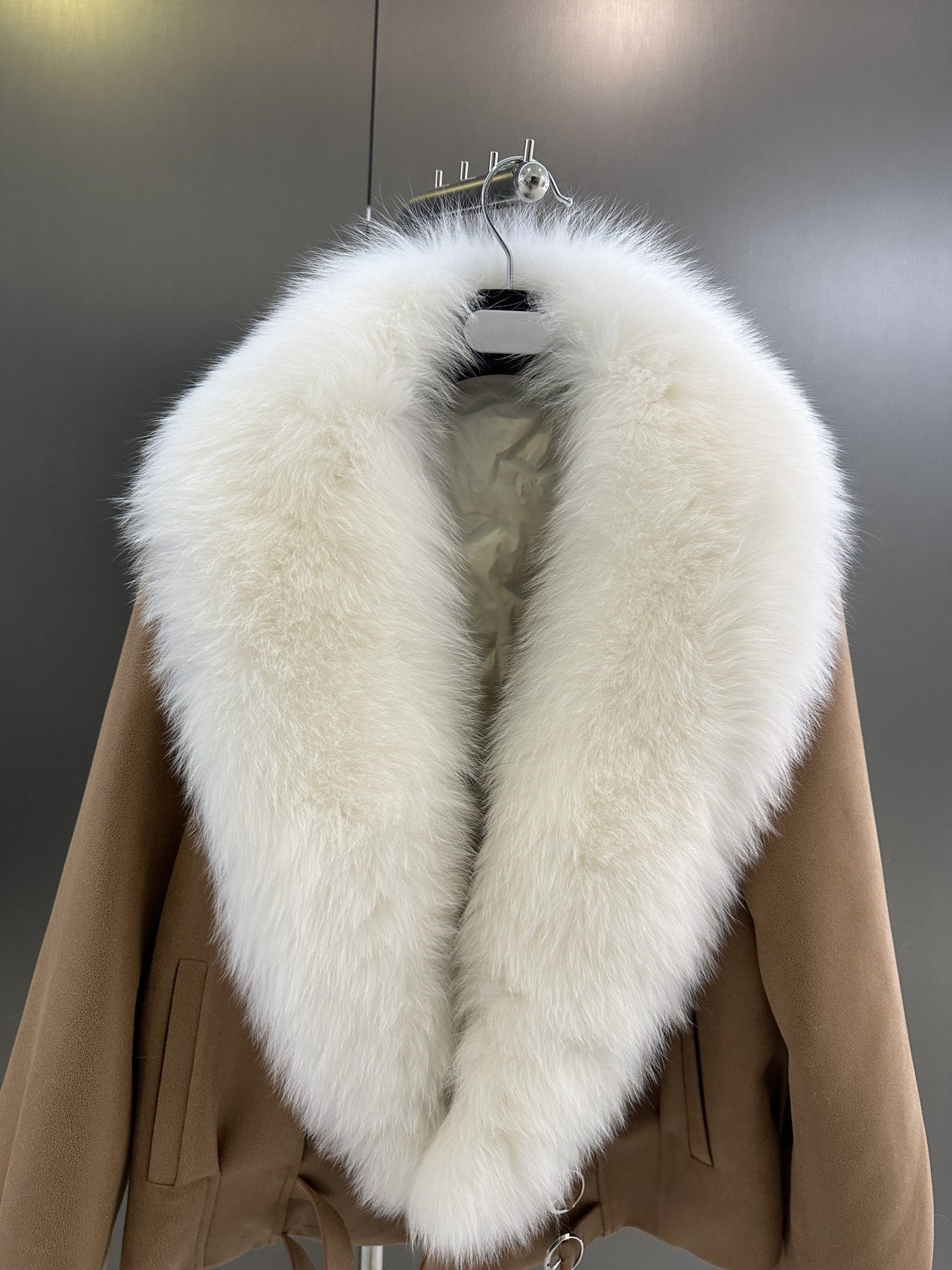 Fur collar thick jacket