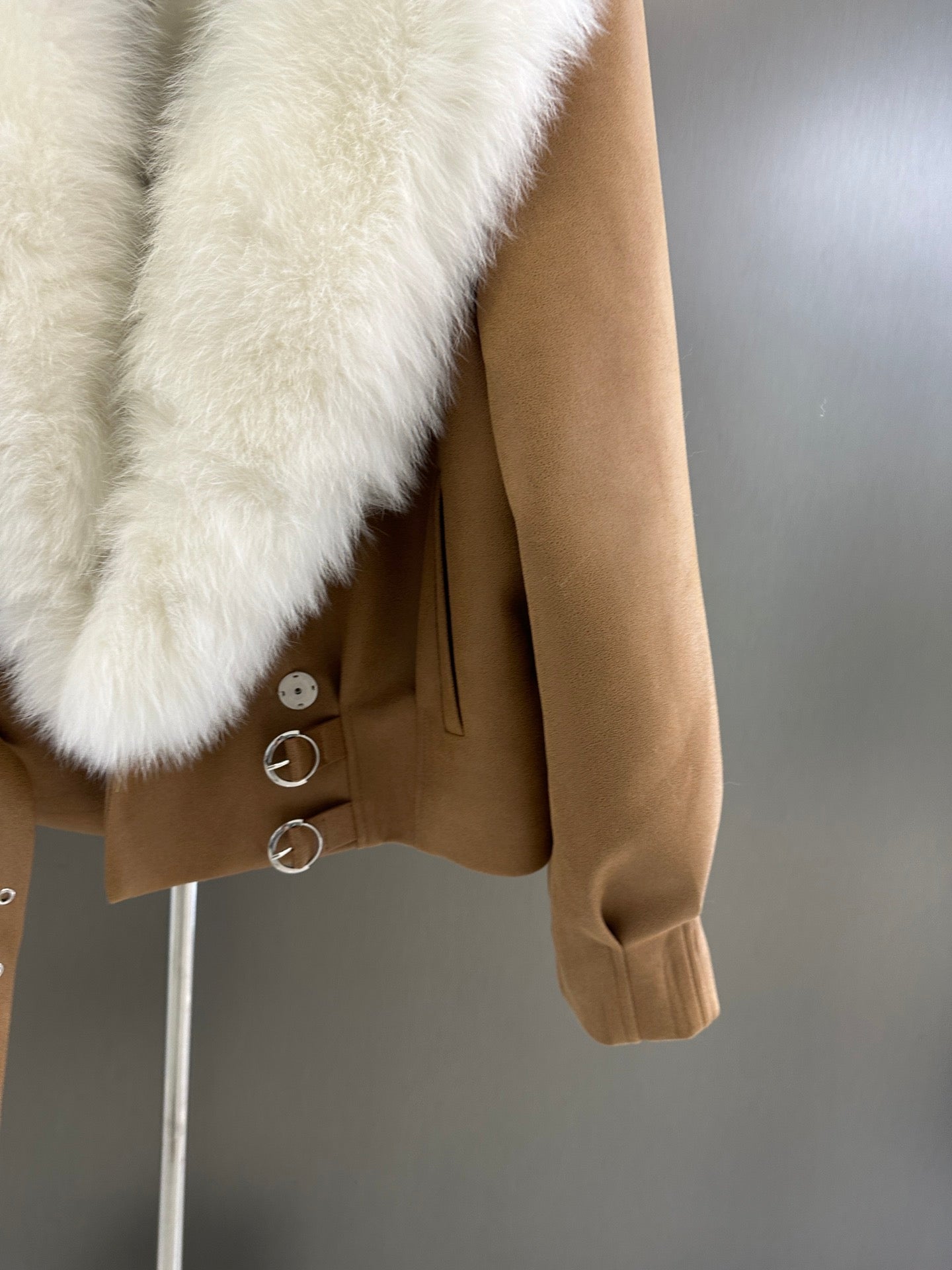 Fur collar thick jacket