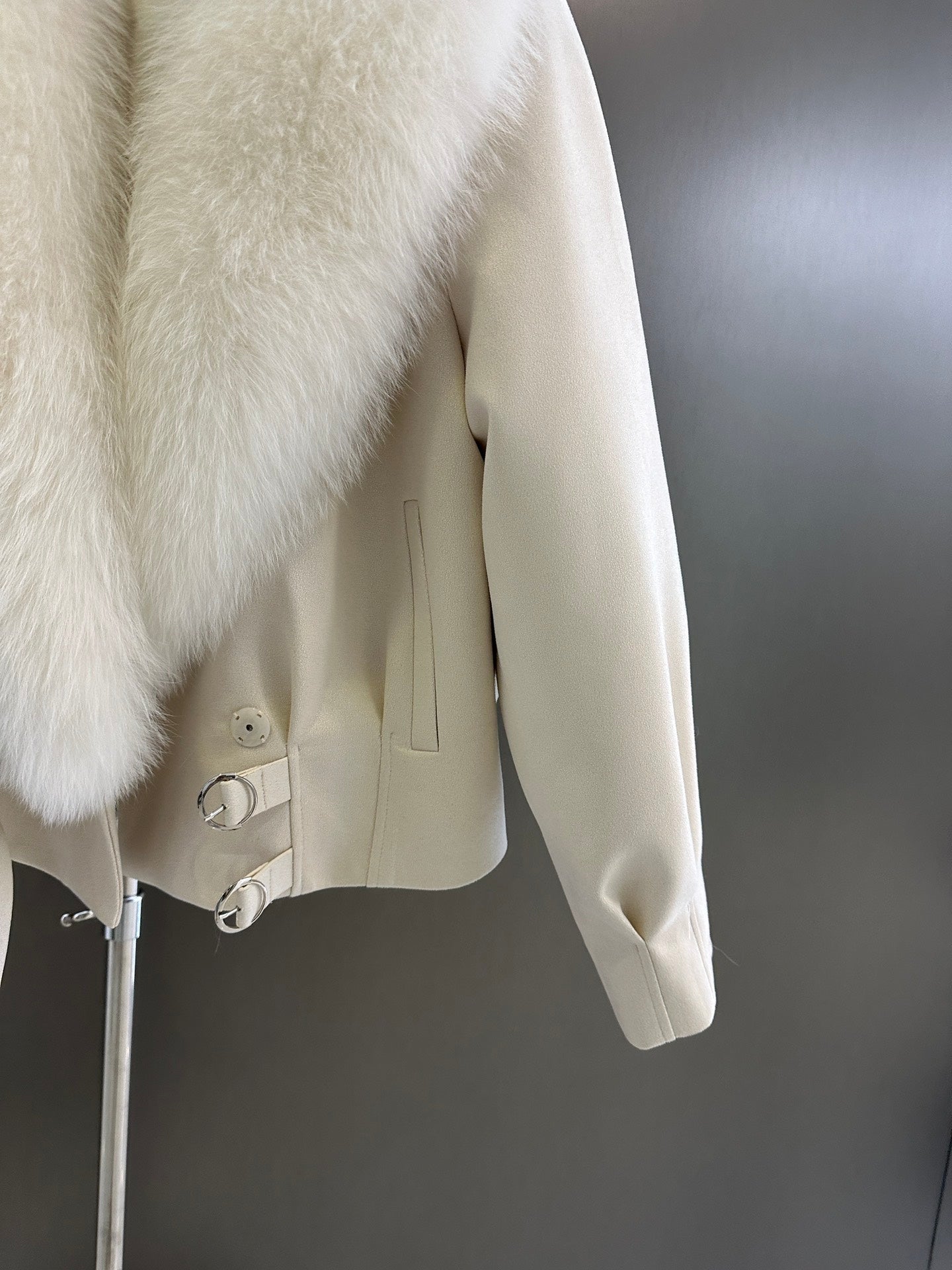 Fur collar thick jacket